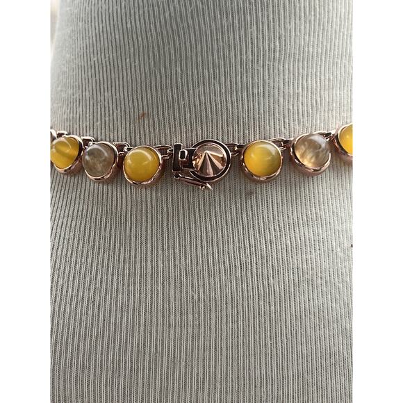 Eddie Borgo Necklace Collage Hematite & Quartz Gold Plated Cabochon Collar $800 - Picture 9 of 14